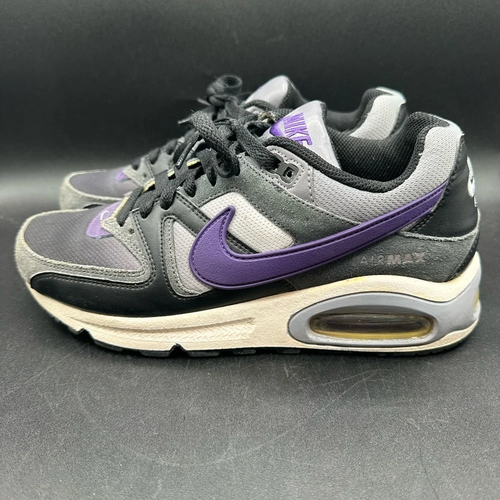NIKE AIR MAX 2010 Command Shoes Womens size 7.5 Black/Grey/Purple #397690-005 - Picture 1 of 7